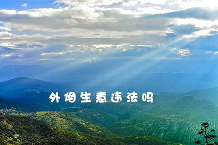 外烟生意违法吗 外烟生意违法吗