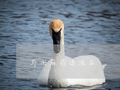 外用麻药违法么 外用麻药违法么