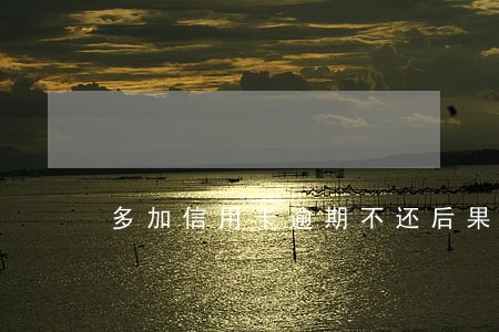 多加信用卡逾期不还后果如何 多加信用卡逾期不还后果如何