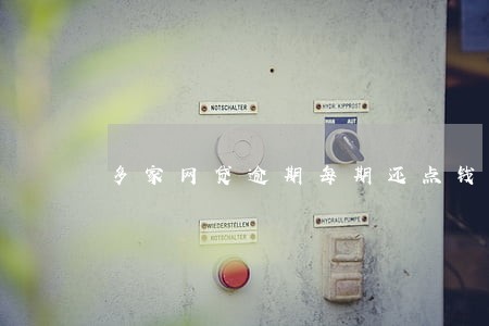 多家网贷逾期每期还点钱有用吗 多家网贷逾期每期还点钱有用吗