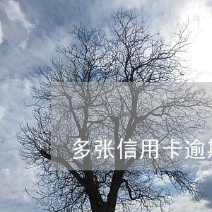 多张信用卡逾期25万 多张信用卡逾期25万