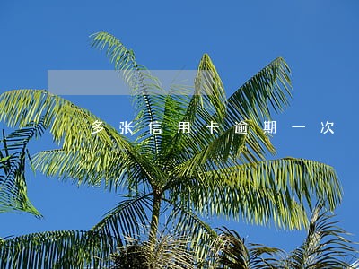 多张信用卡逾期一次 多张信用卡逾期一次