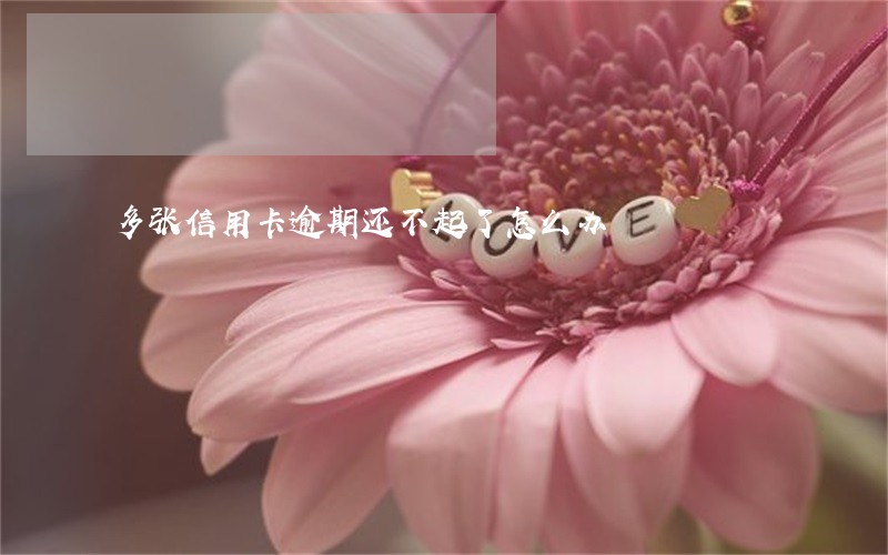 多张信用卡逾期还不起了怎么办 多张信用卡逾期还不起了怎么办