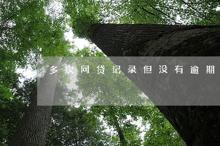 多次网贷记录但没有逾期 多次网贷记录但没有逾期