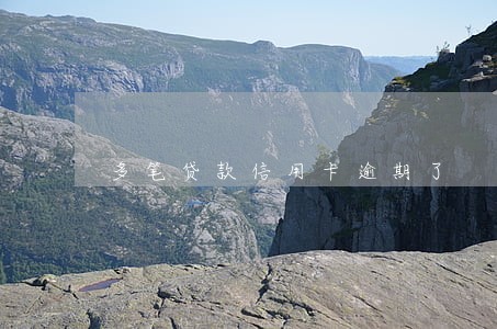 多笔贷款信用卡逾期了 多笔贷款信用卡逾期了