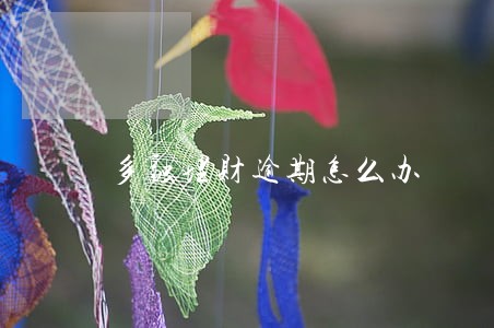 多融理财逾期怎么办