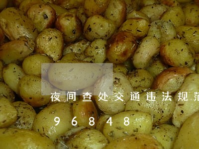 夜间查处交通违法规范/2023013096848 夜间查处交通违法规范/2023013096848