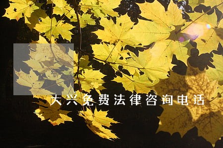 大兴免费法律咨询电话 大兴免费法律咨询电话