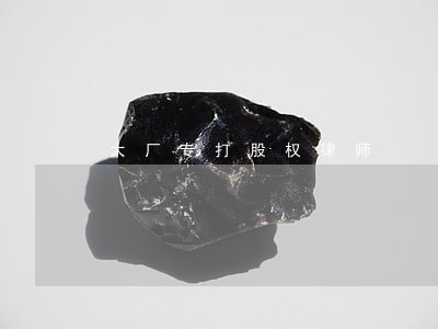 大厂专打股权律师 大厂专打股权律师