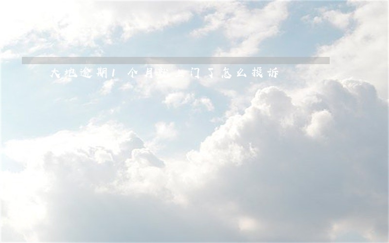 大地逾期1个月就上门了怎么投诉 大地逾期1个月就上门了怎么投诉