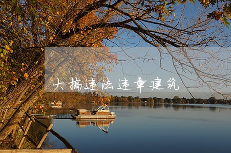 大搞违法违章建筑 大搞违法违章建筑
