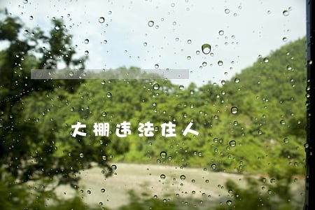 大棚违法住人 大棚违法住人