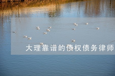 大理靠谱的债权债务律师 大理靠谱的债权债务律师
