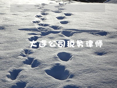 大连公司税务律师 大连公司税务律师