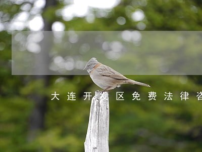 大连开发区免费法律咨询 大连开发区免费法律咨询