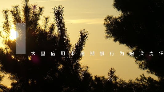 大量信用卡逾期银行为啥没责任 大量信用卡逾期银行为啥没责任