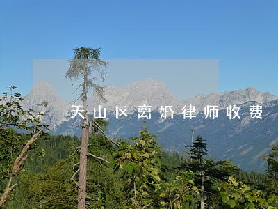 天山区离婚律师收费