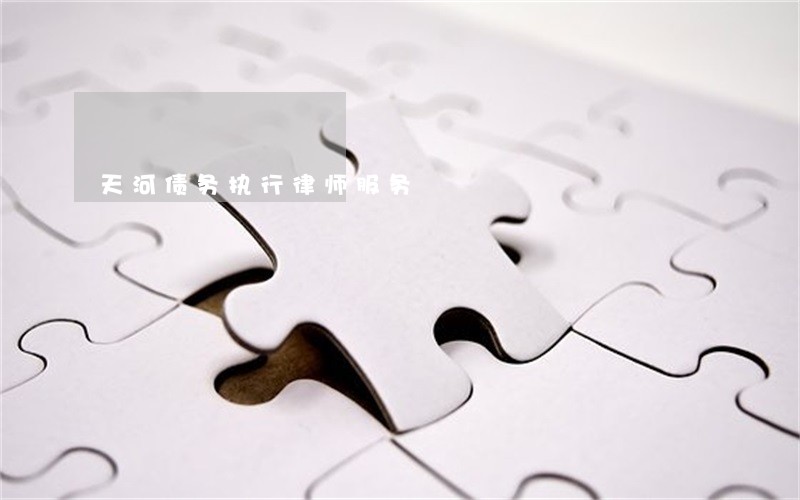 天河债务执行律师服务