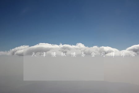 天津债权债务合同律师法律咨询 天津债权债务合同律师法律咨询