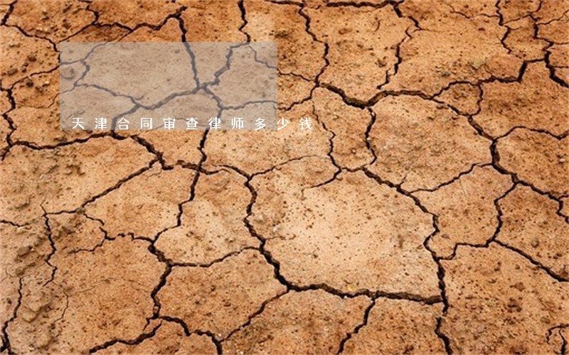 天津合同审查律师多少钱 天津合同审查律师多少钱