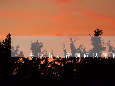 天津市法律顾问法律服务 天津市法律顾问法律服务
