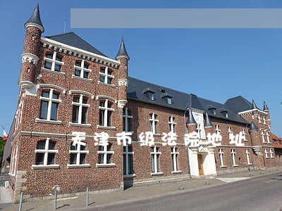 天津市级法院地址 天津市级法院地址