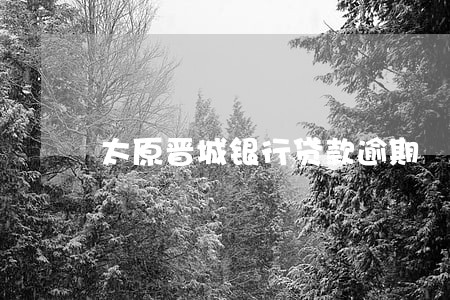 太原晋城银行贷款逾期 太原晋城银行贷款逾期