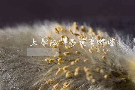太原法律咨询有哪些 太原法律咨询有哪些