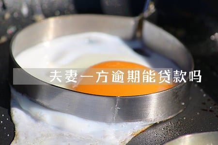 夫妻一方逾期能贷款吗 夫妻一方逾期能贷款吗