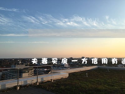 夫妻买房一方信用有逾期 夫妻买房一方信用有逾期