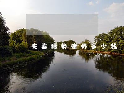 夫妻债务律师多少钱 夫妻债务律师多少钱