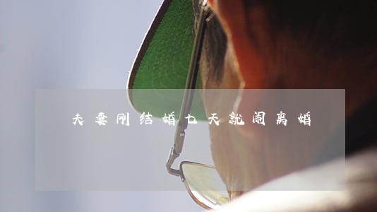 夫妻刚结婚七天就闹离婚 夫妻刚结婚七天就闹离婚