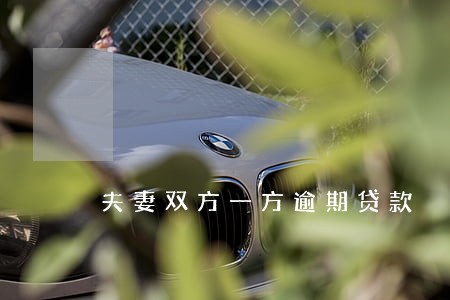 夫妻双方一方逾期贷款 夫妻双方一方逾期贷款