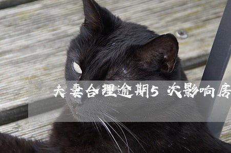 夫妻合理逾期5次影响房贷吗 夫妻合理逾期5次影响房贷吗