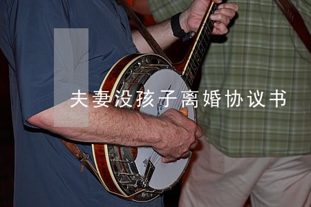 夫妻没孩子离婚协议书 夫妻没孩子离婚协议书