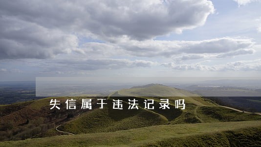 失信属于违法记录吗 失信属于违法记录吗