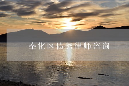 奉化区债务律师咨询