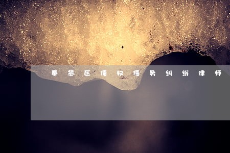 奉贤区债权债务纠纷律师费用 奉贤区债权债务纠纷律师费用