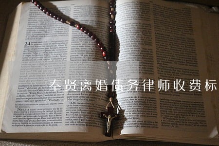 奉贤离婚债务律师收费标准 奉贤离婚债务律师收费标准
