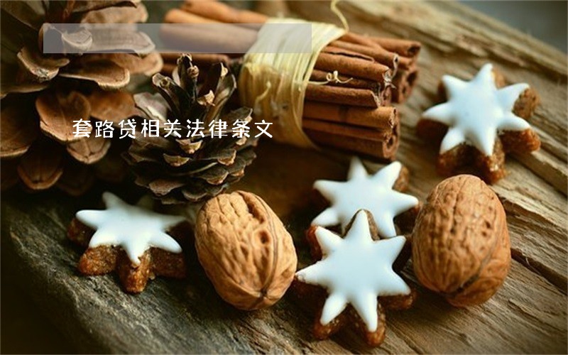 套路贷相关法律条文