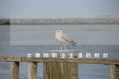 女律师职业生涯的规划 女律师职业生涯的规划