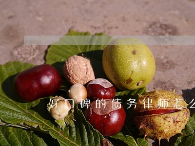 好口碑的债务律师怎么收费 好口碑的债务律师怎么收费