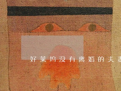 好莱坞没有离婚的夫妻 好莱坞没有离婚的夫妻
