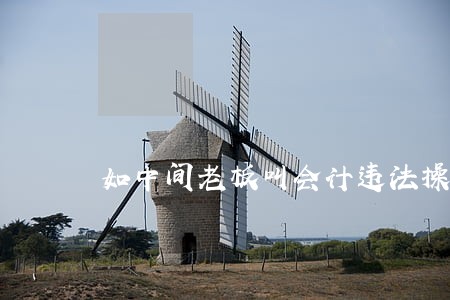 如中间老板叫会计违法操作行为