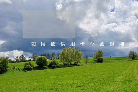 如何使信用卡不会逾期