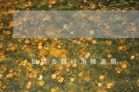 如何去银行消除逾期 如何去银行消除逾期