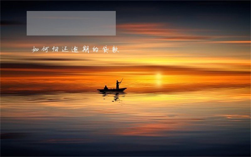 如何归还逾期的贷款 如何归还逾期的贷款