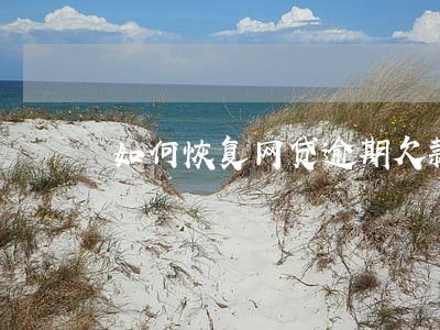 如何恢复网贷逾期欠款消息 如何恢复网贷逾期欠款消息