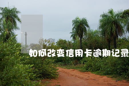 如何改变信用卡逾期记录