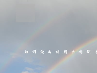如何查出信用卡逾期多少 如何查出信用卡逾期多少